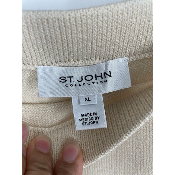 St John Collection Santana Knit Classic Wool Luxury Designer Skirt Suit Set - Picture 11 of 16